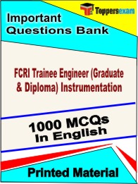 FCRI Trainee Engineer (Graduate & Diploma) Instrumentation Book in English - Objective MCQ