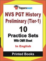 NVS PGT History Preliminary (Tier-1) Book in English - Practice Set
