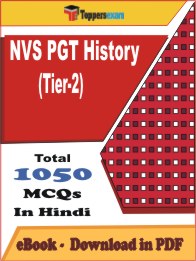 NVS PGT History (Tier-2) PDF Book In Hindi - MCQ / Objective Questions