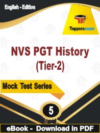 NVS PGT History (Tier-2) PDF Book In English - Practice Set