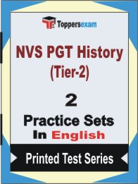 NVS PGT History (Tier-2) Book in English - Question Paper / Practice Set