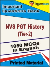 NVS PGT History (Tier-2) Book in English - Objective MCQ