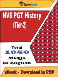 NVS PGT History (Tier-2) PDF Book In English - MCQ / Objective Questions