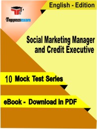 Social Marketing Manager and Credit Executive Test PDF Book in English - Mock Test/Practice Set