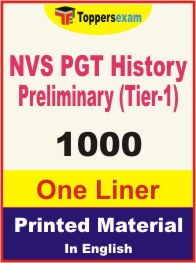 NVS PGT History Preliminary (Tier-1) One Liner Book in English