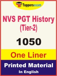 NVS PGT History (Tier-2) One Liner Book in English