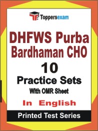 DHFWS Purba Bardhaman CHO  Book in English - Practice Set