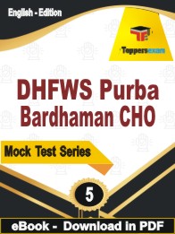 DHFWS Purba Bardhaman CHO   Test PDF Book In English - Practice Set