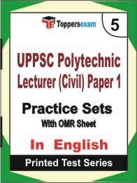 UPPSC Polytechnic Lecturer (Civil) Paper 1 Book in English - Mock Test / Practice Set