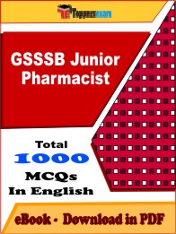 GSSSB Junior Pharmacist PDF Book in English - MCQ / Objective Questions