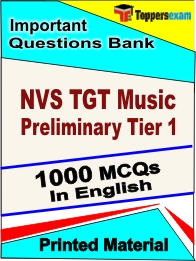 NVS TGT Music Preliminary Tier 1 Book in English - Objective MCQ