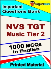 NVS TGT Music Tier 2 Book in English - Objective MCQ