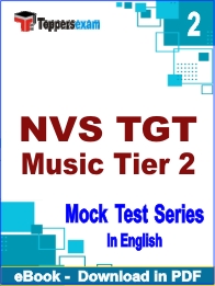 NVS TGT Music Tier 2 PDF Book In English - Question Paper