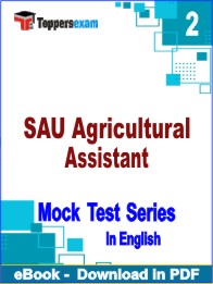 SAU Agricultural Assistant PDF Book In English - Question Paper