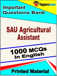 SAU Agricultural Assistant Book in English - Objective MCQ