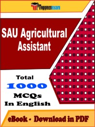 SAU Agricultural Assistant PDF Book In English - MCQ / Objective Questions