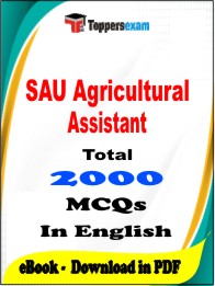 SAU Agricultural Assistant PDF Book In English - MCQ / Objective Questions