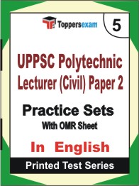 UPPSC Polytechnic Lecturer (Civil) Paper 2 Book in English - Mock Test / Practice Set