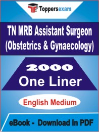 TN MRB Assistant Surgeon (Obstetrics & Gynaecology)  One Liner Book PDF in English