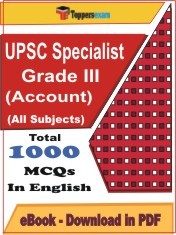 EBook of UPSC Specialist Grade III (Account) Exam, PDF Format in English