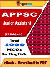 EBook of APPSC Junior Assistant Exam, PDF Format in English