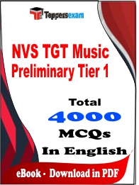 NVS TGT Music Preliminary Tier 1 PDF Book In English - MCQ / Objective Questions