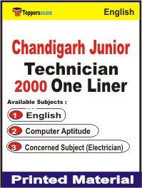 Chandigarh Junior Technician One Liner Book in English