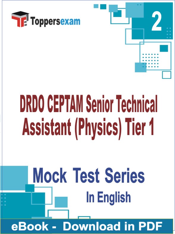 DRDO CEPTAM Senior Technical Assistant (Physics) Tier 1 PDF Book In English - Question Paper