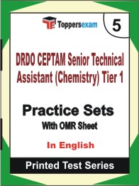 DRDO CEPTAM Senior Technical Assistant (Chemistry) Tier 1 Book in English - Mock Test / Practice Set