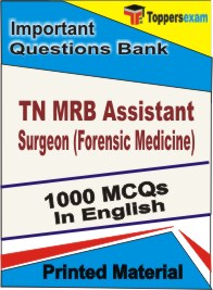 TN MRB Assistant Surgeon (Forensic Medicine) Book in English - Objective MCQ