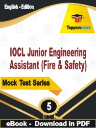 IOCL Junior Engineering Assistant (Fire & Safety)  PDF Book In English - Practice Set