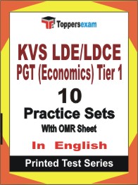 KVS LDE/LDCE PGT (Economics)  (Tier-1)  Book in English - Practice Set