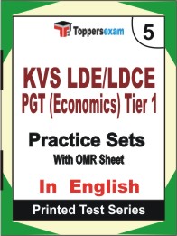 KVS LDE/LDCE PGT (Economics)  (Tier-1)    Book in English - Mock Test / Practice Set