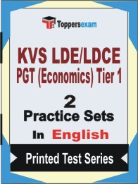 KVS LDE/LDCE PGT (Economics)  (Tier-1)  Book in English - Question Paper / Practice Set