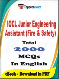 IOCL Junior Engineering Assistant (Fire & Safety) PDF Book In English - MCQ / Objective Questions