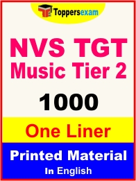 NVS TGT Music Tier 2 One Liner Book in English