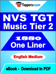 NVS TGT Music Tier 2 One Liner Book PDF in English