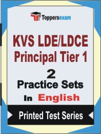 KVS LDE/LDCE Principal  (Tier-1)  Book in English - Question Paper / Practice Set