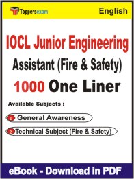 IOCL Junior Engineering Assistant (Fire & Safety) One Liner Book PDF in English