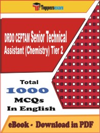 DRDO CEPTAM Senior Technical Assistant (Chemistry) Tier 2 PDF Book in English - MCQ / Objective Questions