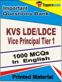 KVS LDE/LDCE Vice Principal (Tier-1)  Book in English - Objective MCQ