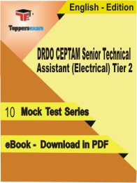 DRDO CEPTAM Senior Technical Assistant (Electrical) Tier 2 Test PDF Book In English - Mock Test/Practice Set