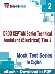 DRDO CEPTAM Senior Technical Assistant (Electrical) Tier 2 Test PDF Book In English - Question Paper