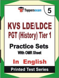 KVS LDE/LDCE PGT (History) (Tier-1)    Book in English - Mock Test / Practice Set