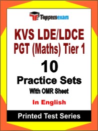 KVS LDE/LDCE PGT (Maths) Tier 1 Book in English - Practice Set