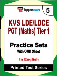 KVS LDE/LDCE PGT (Maths) Tier 1 Book in English - Mock Test / Practice Set