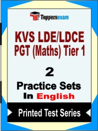 KVS LDE/LDCE PGT (Maths) Tier 1 Book in English - Question Paper / Practice Set