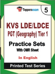 KVS LDE/LDCE PGT (Geography) Tier 1 Book in English - Mock Test / Practice Set