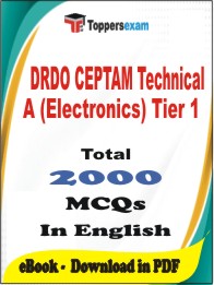 DRDO CEPTAM Technician A (Electronics) Tier 1 PDF Book in English - MCQ / Objective Questions