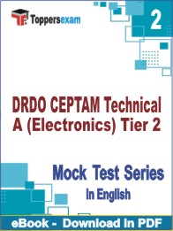 DRDO CEPTAM Technician A (Electronics) Tier 2 Test PDF Book In English - Question Paper